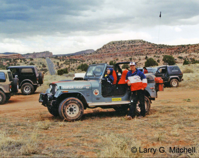 Super Jeep
Larry and Linda in Super Jeep, 401 CJ-7.
