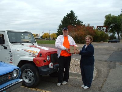 Road Rally Denver, CO
This is when I gave Larry a surprise gift for being the Road Rally Master for a RMAMC club rally. It was Saturday Oct 8th, 2005.
